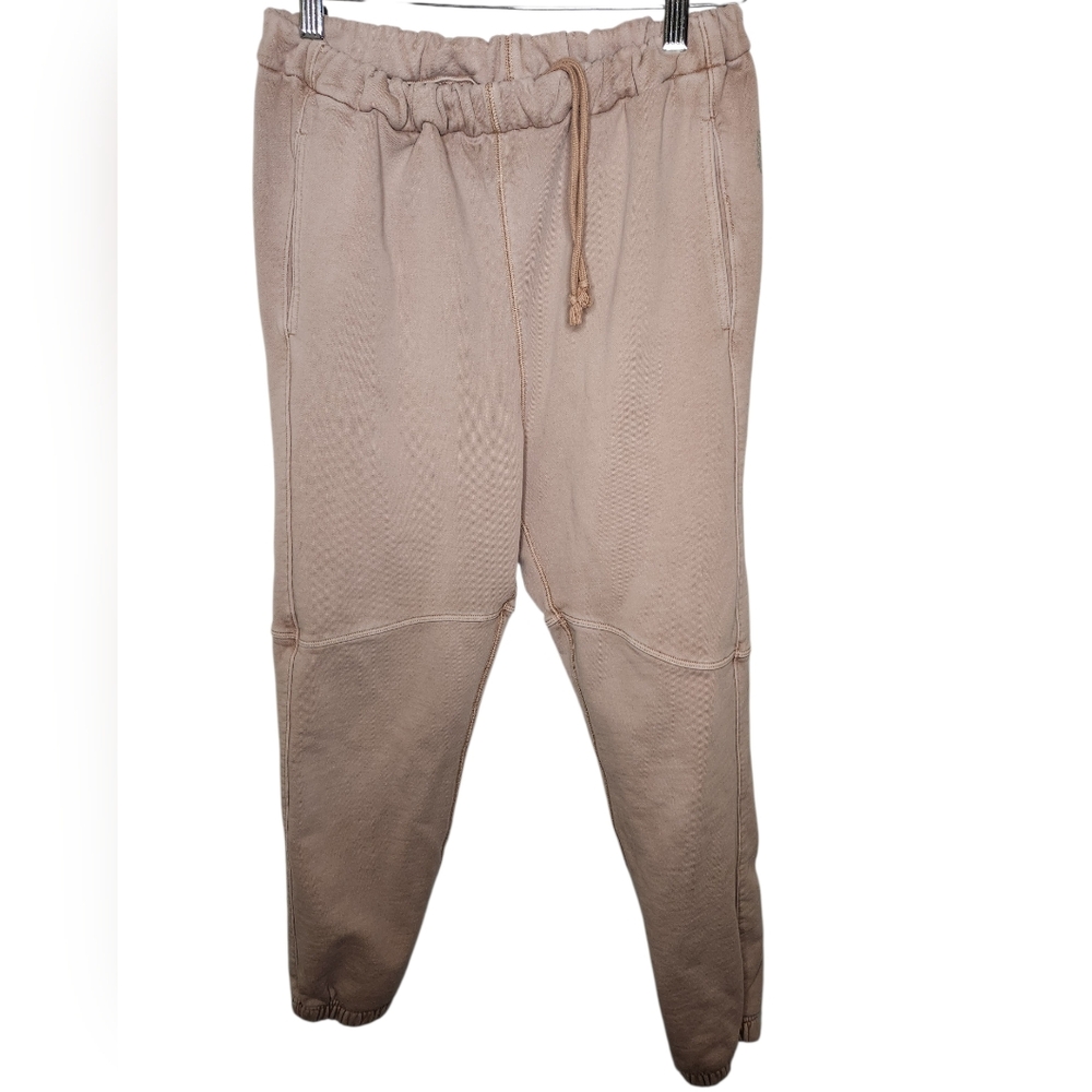 FP Movement Joggers Sweatpants Gray Tan Drawstring Cotton Lounge Pants Size XS